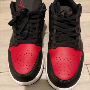 Men’s Air Jordan 1 Low Black and Red